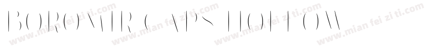 Boromir Caps Hollow字体转换